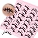 Losha Lashes Spiky Manga Lashes 14 Pairs Anime False Eyelashes 8D Wispy Asian Eye Lashes Pack Natural Soft Fake Eyelashes Cutes Only - Image 2
