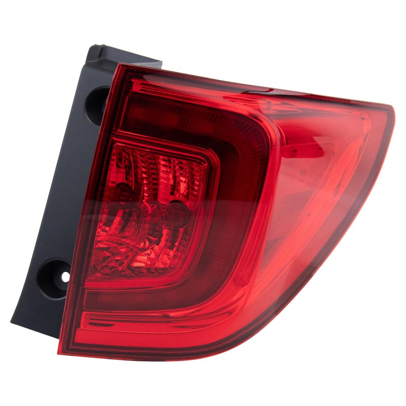 TRQ Passenger Side Tail Light Assembly Compatible with 20162018 Honda Pilot HO2805107