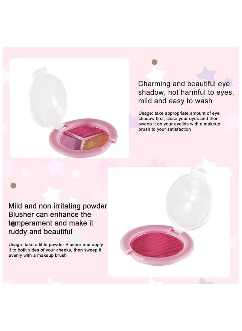 مجموعة مكياج للعب من بروكث، مجموعة مكياج للبنات، مع علبة يد، لعبة مكياج سريعة ولعبة تعليمية للأميرة، قابلة للذوبان في الماء وآمنة وغير سامة للأطفال - Image 3