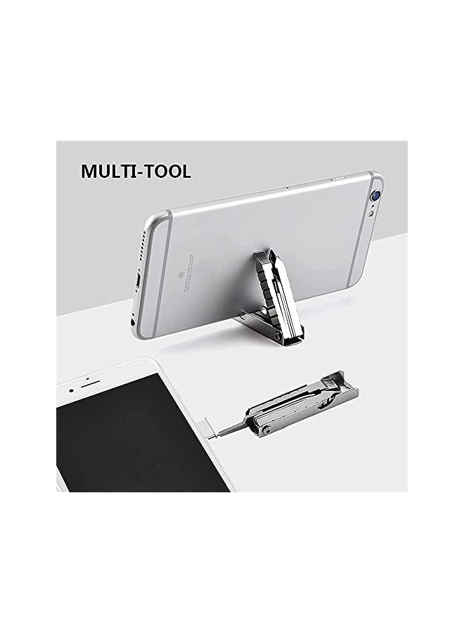 PROMASS promass Keychain Multitool, Multi Function Repair Tool, 11 In 1 Multi Purpose Repair Tool, Keychain With Screwdriver, Sturdy and Durable, for Bottle Opener, Wrench, Ruler, Card Pin, Mobile Phone Holder  - Image 5