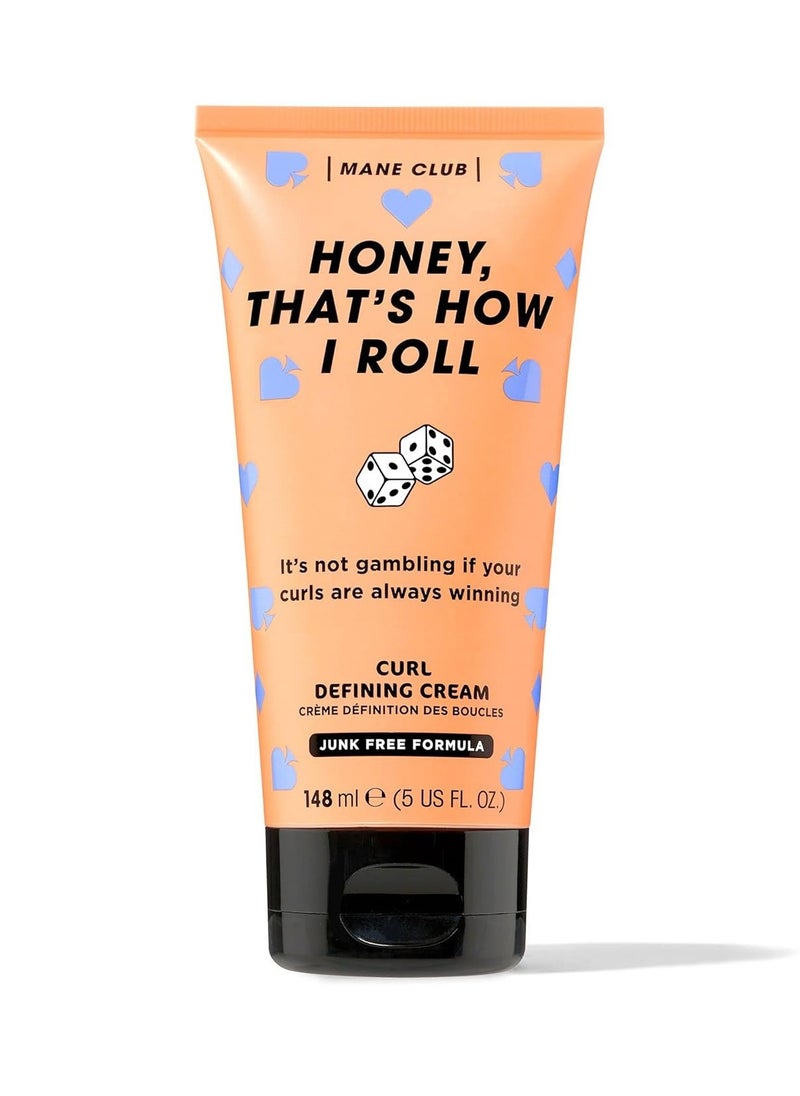 MANE CLUB - MANE CLUB Honey, That's How I Roll Curl Defining Cream cruelty free, vegan, no sulfates or parabens, 5 Oz - Image 1