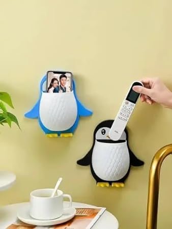 ZURITY Cartoon Design Toothpaste Holder Wall Mounted Self Adhesive Storage Stand Remote/Mobile/Pen/Pencil/Makeup Brush Stand Holder Bathroom Accessories (Pack of 1,Multicolor) - Image 5