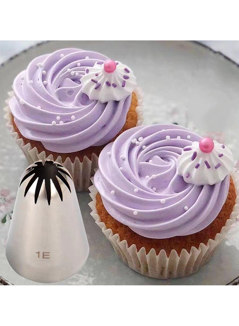 5Pcs Large Metal Cake Cream Decoration Tips Set Pastry Tools Stainless Steel Piping Icing Nozzle Cupcake Head Dessert Decorators - Image 5