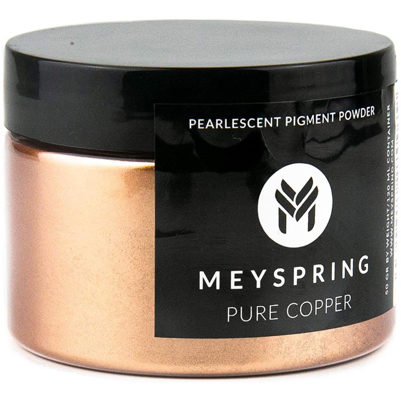 MEYSPRING Pure Copper Epoxy Resin Color Pigment 50 Grams Great for Resin Art Epoxy Resin and UV Resin