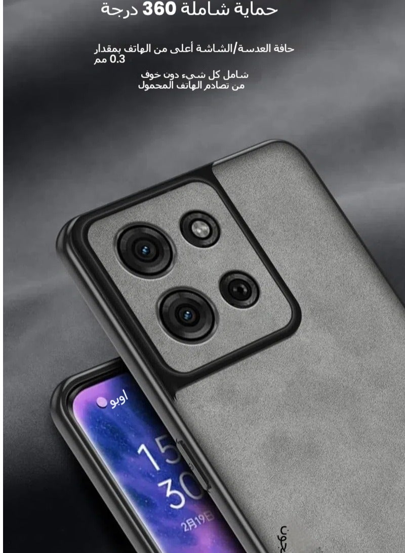 general Phone case for MOTOROLA Moto G75 5G phone case, pure leather soft TPU silicone crash protection case for MOTOROLA Moto G75 - Image 5