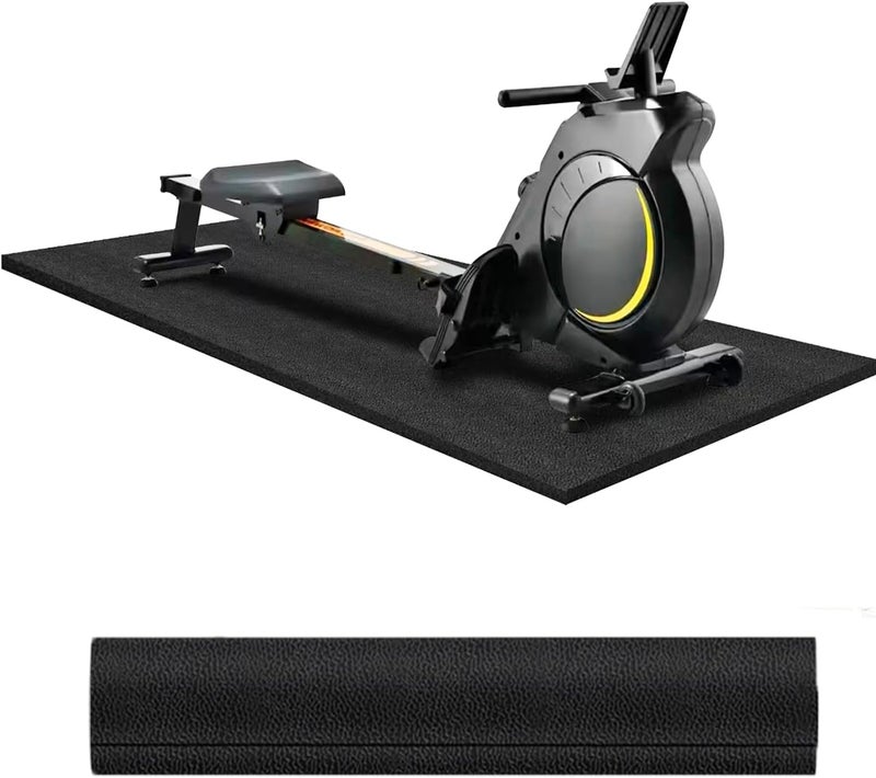 THAILE Treadmill Rowing Machine Mat for Carpet Floors 84x36,Adapted to Yosuda Rowing Machine,1/4 Thick Mat for Hardwood Floors, for Under Treadmill on Carpet,Exercise Equipment Mat,Noise Shock Absorption - Image 2
