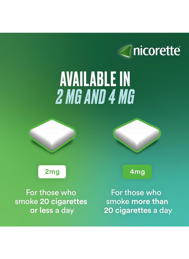 nicorette Freshmint 4mg Gum 105 Pieces Stop Smoking Nicotine Gum  - Image 4