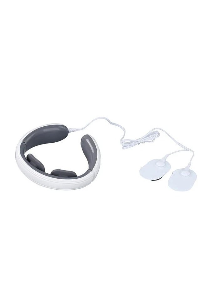 Electric Neck Massager, Cervical Vertebra Vertebra Massager-Neck Shoulder Pain Relief Physiotherapy Instrument(White)