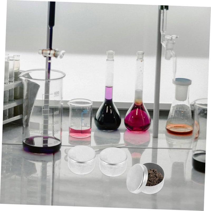 4pcs Aluminum Soil Storage Containers Sample Holders for Laboratory and Field Use Convenient and Stylish Storage Jars for Soil Samples - Image 5