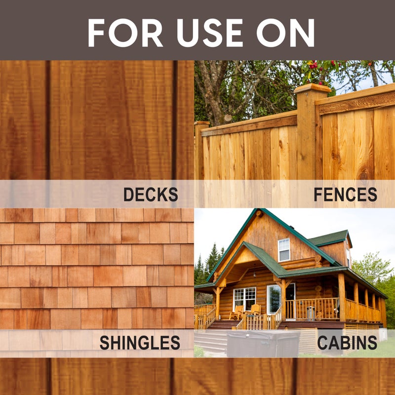 Ready Seal Stain and Sealer 120 Redwood - UV Resistant, Exterior Wood Stain Sealer - 1 Gallon - Image 3