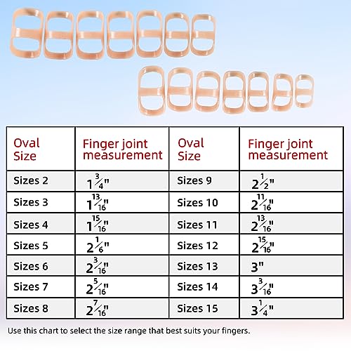 GHORTHOUD 14 Pcs Finger Splints - Finger Splint Sizing Kit for Arthritis, Mallet Finger - Thumb Splint, Trigger Finger Splint For Thumb, Middle, Pinky or Ring Finger (A Complete Kit (Sizes 2~15)) - Image 2