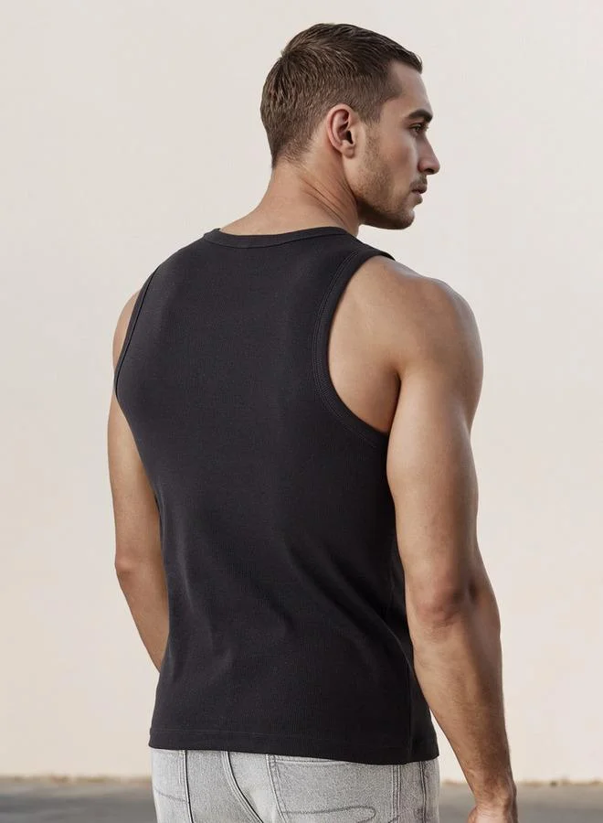Splash FAV Men Ribbed Cotton Blend Vest