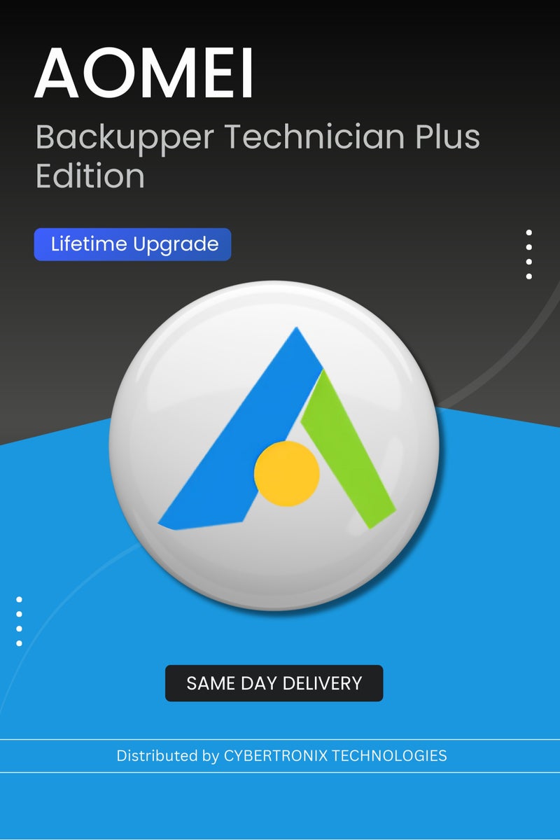 AOMEI AOMEI Backupper Technician Plus Editon |  Lifetime Upgrade | Digital License | SAME DAY DELIVERY