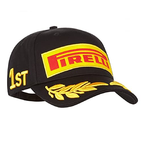 Pirelli Unisex Adult Podium 1st Place Champion Cap Black Adjustable Strapback Hat - Image 2