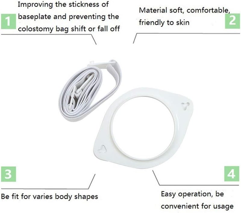 klarako Ostomy Bags Fix, Colostomy Bag Fixation Accessory Adjustable Ostomy Reinforcement Belt Colostomy Bags Belts Ostomy Ileostomy Stoma Ostomy Supplies Fixation Tool for Elder People - Image 3