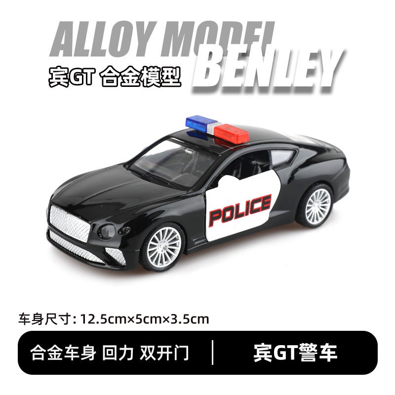 1:36 Scale Diecast Car Models for Kids Binli Police Car [Bubble Bag]] 
