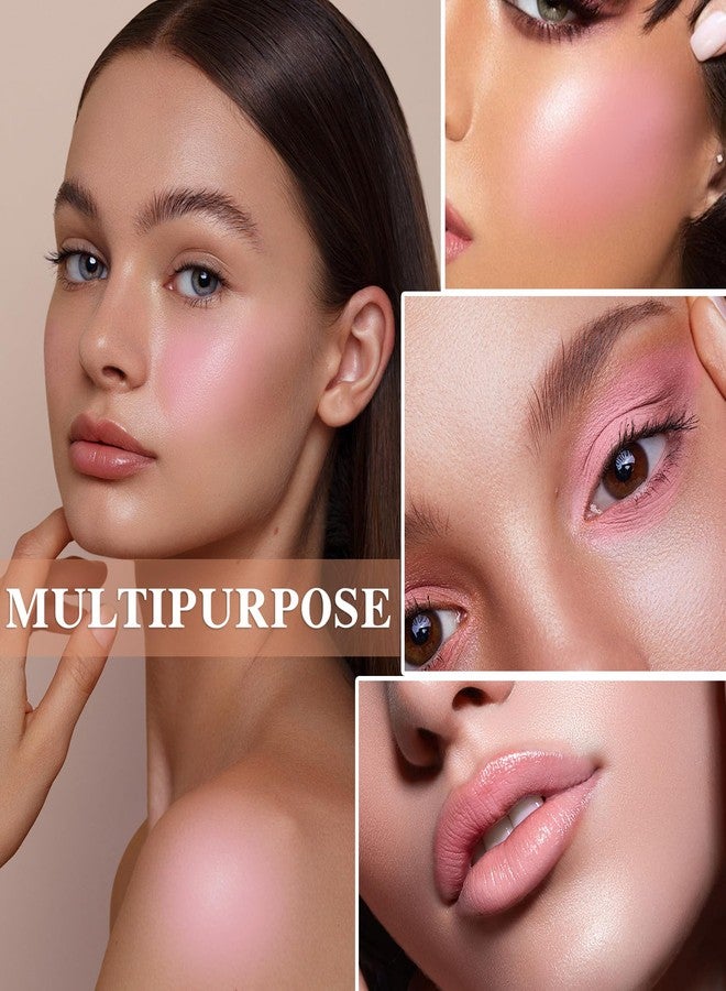 LZYLLS Cream Blush Stick with Brush and Makeup Sponge,Waterproof Multi Cream Makeup Stick,Lightweight,Long-lasting,2 in 1 Multi Blush for Cheeks & Lip Tint & Eyeshadow E - Image 4