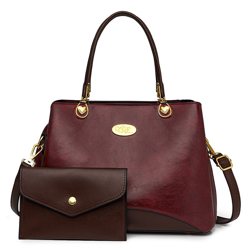 Elegant Large Capacity Womens Tote Bag for Mothers Day Burgundy