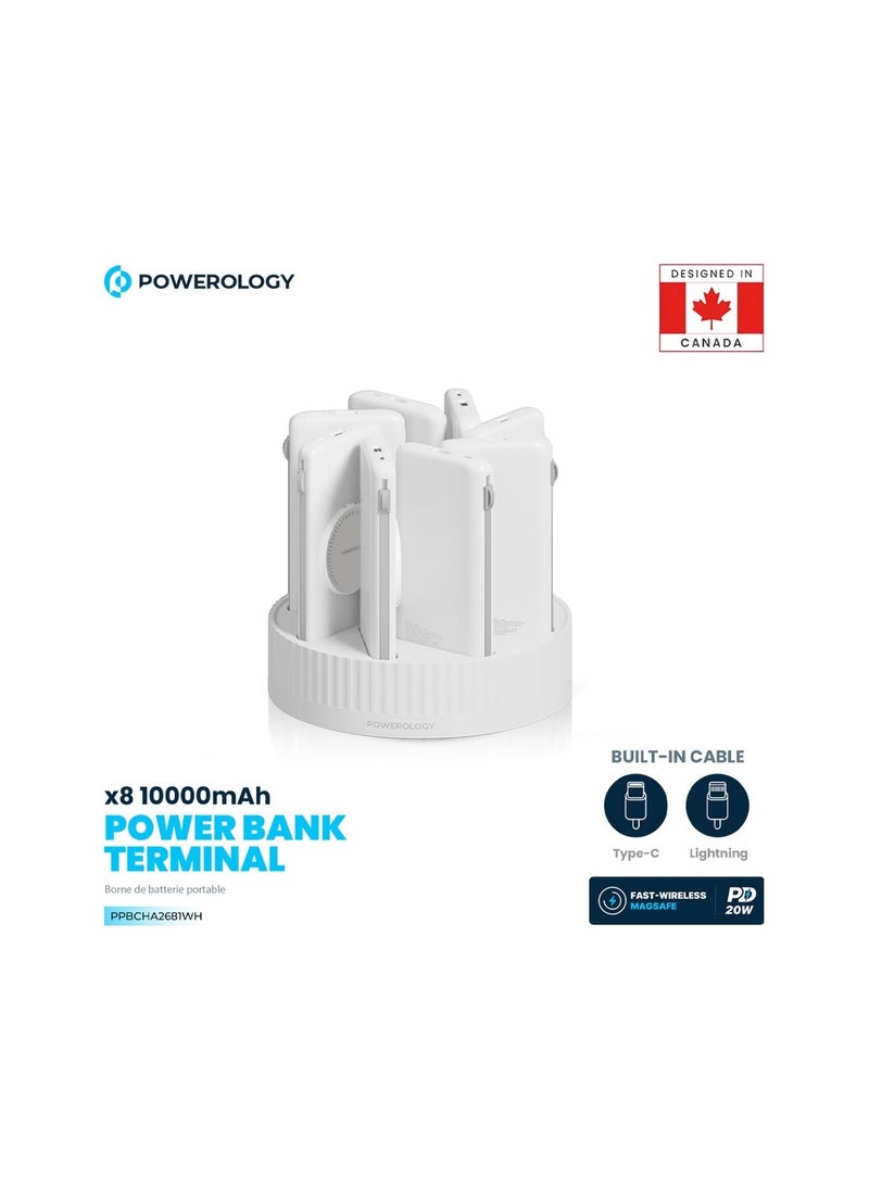 Powerology Powerology 8in1 Station 10000mAh PD 120W QC Wireless Power Bank  - Image 3