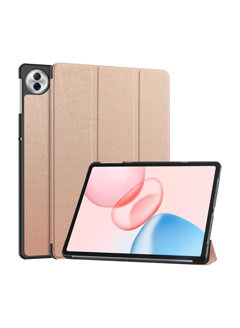 غطاء جلد متوافق مع Honor Pad 10 مقاس 12.1 بوصة (2025)، حقيبة لوحي ذكية قابلة للطي، قاعدة متعددة الزوايا، وظيفة النوم/اليقظة التلقائية، مقاوم للصدمات والسقوط.