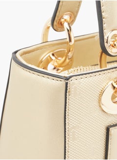 Le Confort Women Monogram Embossed Tote Bag with Zip Closure Ramadan Collection  - Image 5