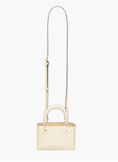 Le Confort Women Monogram Embossed Tote Bag with Zip Closure Ramadan Collection  - Image 2