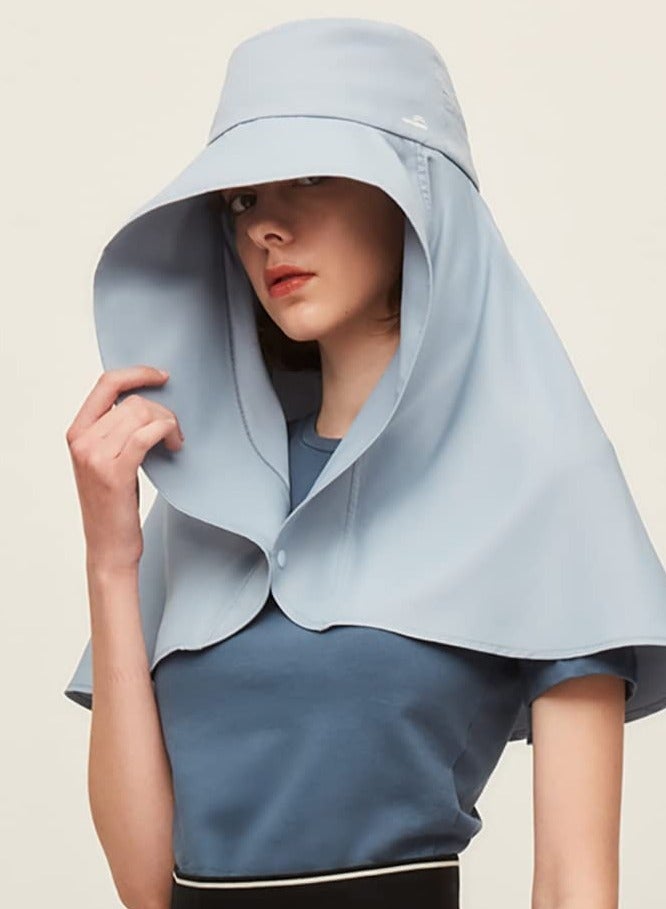 قبعة واقية من الشمس في الهواء الطلق مع حافة واسعة 50 + UPF للحد من الأشعة فوق البنفسجية، قبعة صيد مع واقي للرقبة، مضادة للبعوض، مثالية للرجال والنساء عند الصيد أو اللعب في الخارج - Image 2