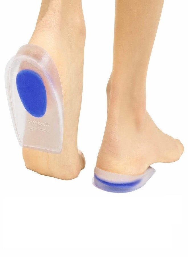 FEWORLD Silicone Heel Cups and PU Gel Heel Protectors for Heel Care for Foot Pain Relief, Heel Pads, Plantar Fasciitis Inserts, 1 Pair. - Image 1