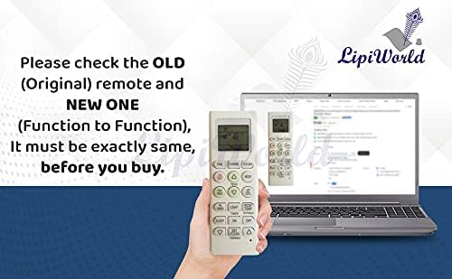 LipiWorld® 36 AC Remote Control with Display Light (Old Remote Exactly Same Remote Will Only Work) Compatible for LG AC Remote with Backlight - Image 3