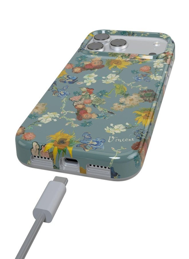 Casely جراب Casely لهاتف iPhone 17 Pro | أزهار فنسنت | متحف فان جوخ | متوافق مع MagSafe | تصميم كلاسيكي فائق النحافة - Image 4