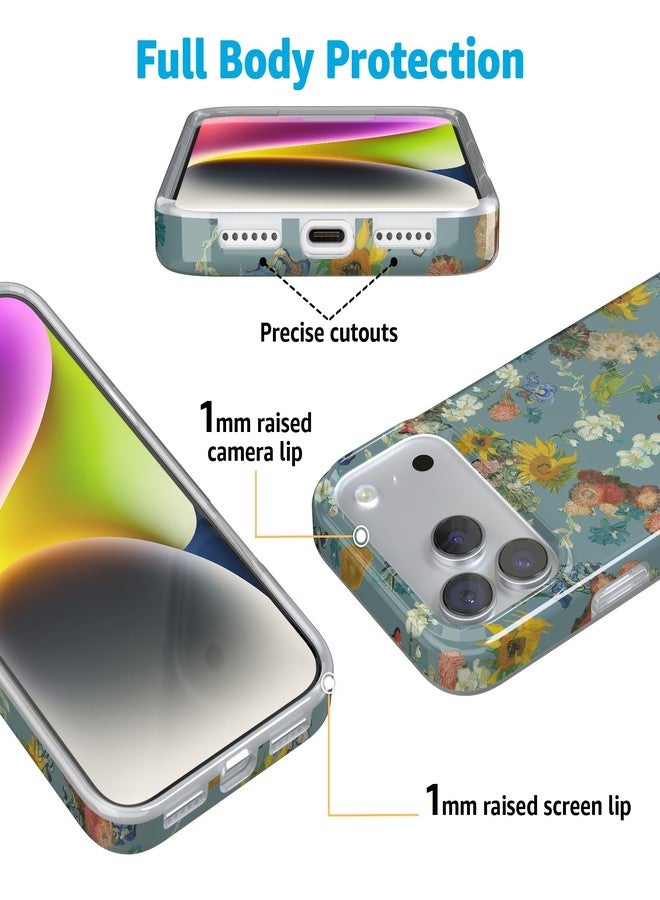 Casely جراب Casely لهاتف iPhone 17 Pro | أزهار فنسنت | متحف فان جوخ | متوافق مع MagSafe | تصميم كلاسيكي فائق النحافة - Image 5