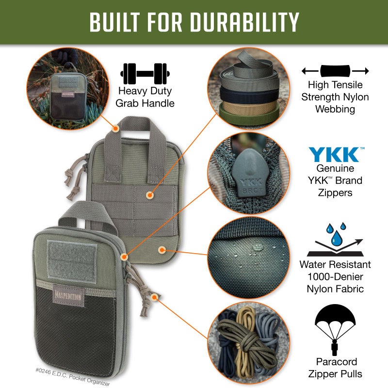 Maxpedition E.D.C. Pocket Organizer (Foliage Green) - Image 3