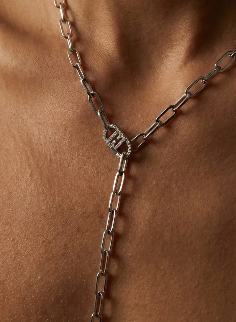 ليو جو قلادة فضية من لي جو