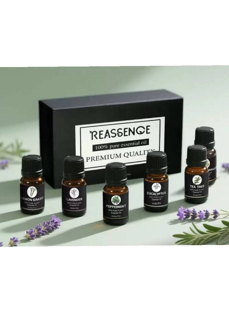 Essential Oils, Water Soluble Essential Oils Set for Humidifier, Diffusers and Home Premium Aromatherapy Oil Gift 6x10ML For Humidifier Oil Fragrance Diffuser Home Fragrance Refill Oils Gift Set - Image 1