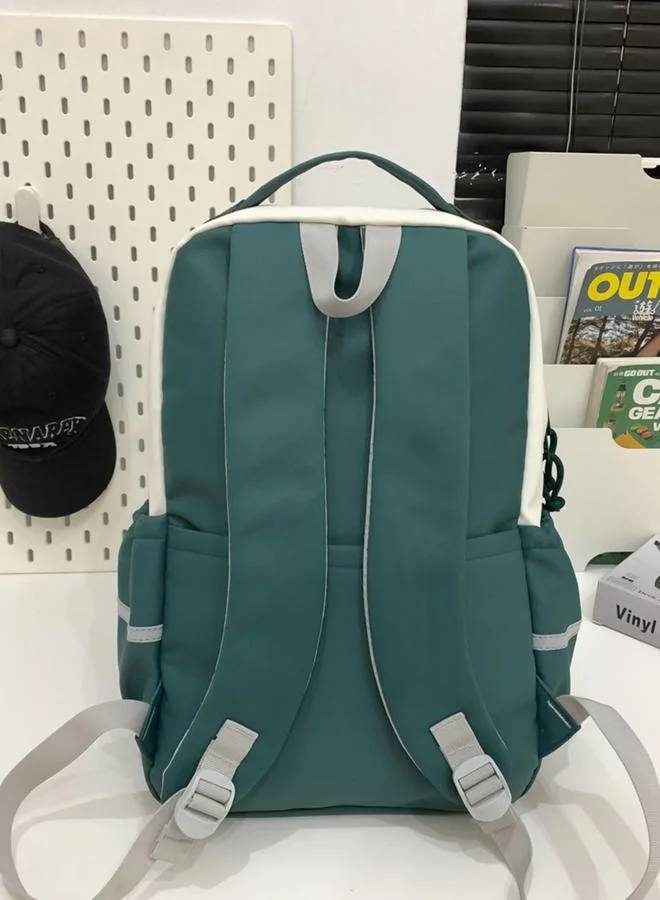 Take Two Multi-Color College Style Collision Backpack with Small Pouch