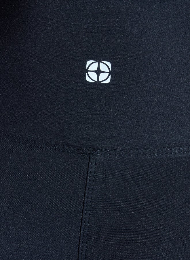 trendyol Black Reflective Print Detailed Full Length Knitted Sports Tights  - Image 5