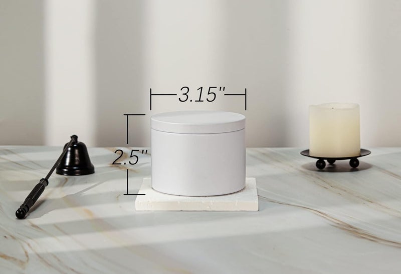 Aroparc White Candle Tins 8oz, 24 Piece, Straight Sided Bulk Candle Containers for Candle Making Supplies Wholesale Candle Jars - White - Image 2