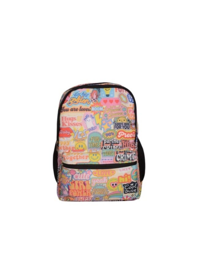 حقيبة ظهر صغيرة من ستيكر مانيا    حجم الحقيبة: صغير 