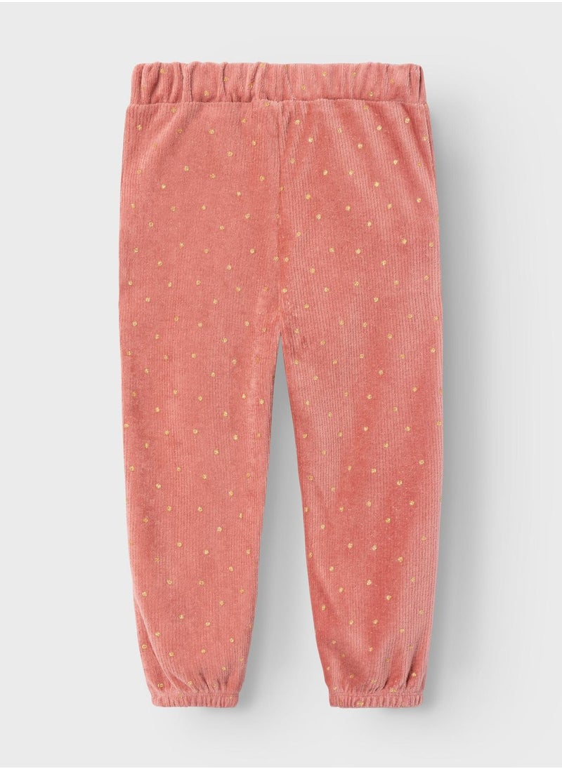 NAME IT - Kids Dot Print Sweatpants - Image 1