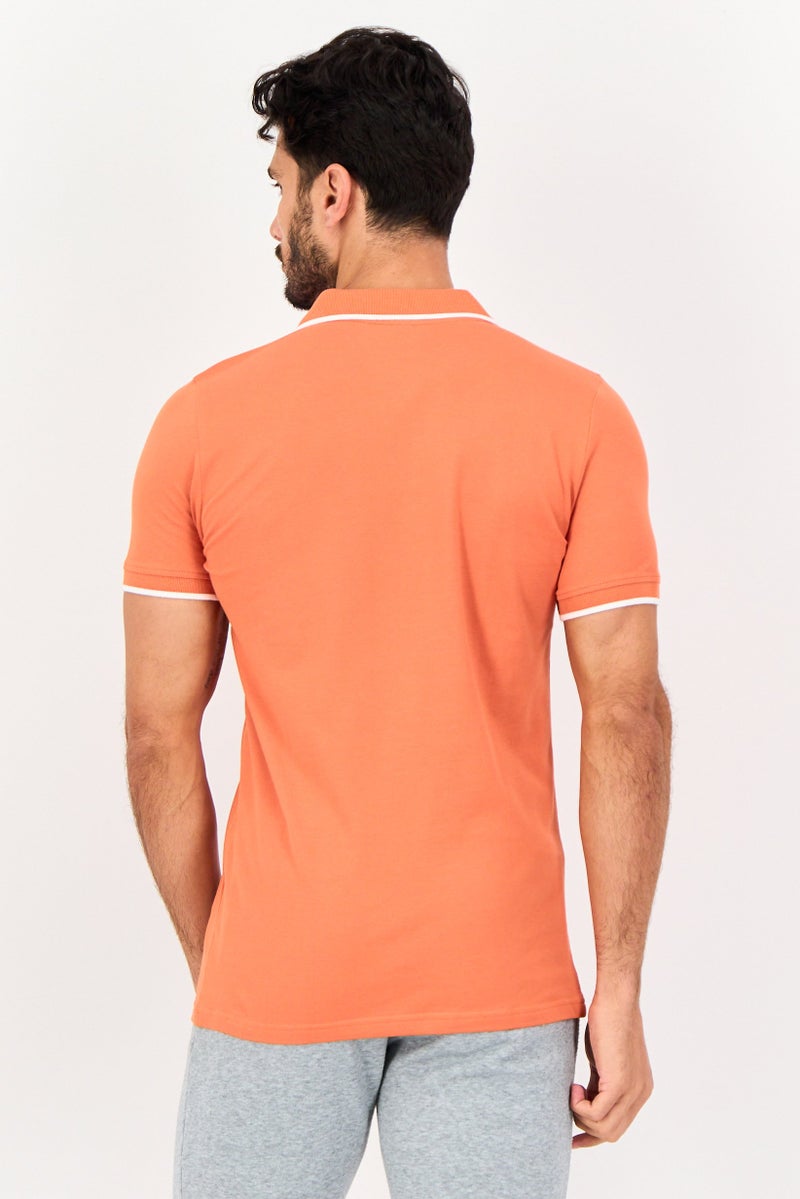 PUMA Men Sportswear Fit Short Sleeves Outdoor Polo shirt, Orange - Image 4