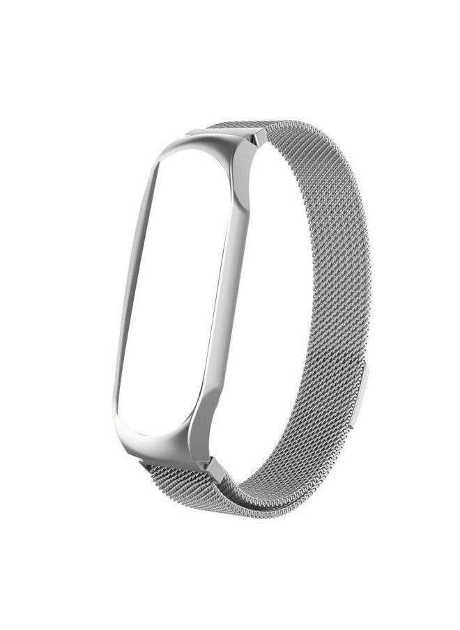 Generic - For XiaomiBracelet 3/4 Generation Universal Wristband For Xiaomi5.6.7 Generation Milanese Nice Stainless Steel Watch Band-Color:Millet 5 Rose Gold - Image 1