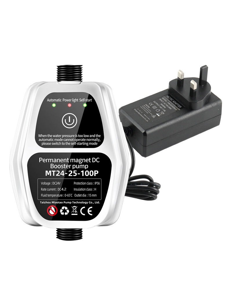 Perforlld Water Booster Pump,24V Automatic Shower Water Pressure Booster Pump,150W Portable Water Booster Pump Household with Flow Switch for Bathroom Shower/Kitchen/Toilet/Garden - Image 2