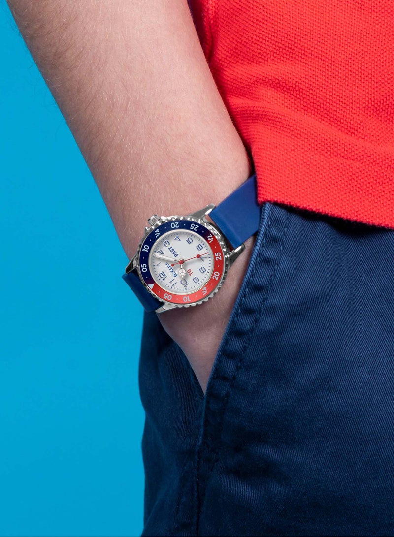Tikkers Tikkers Boys Navy Silicone Strap Time Teacher Watch - ATK1040  - Image 5