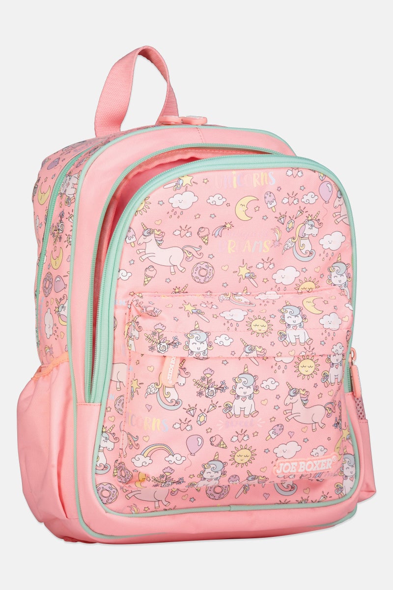 Joe Boxer Kids Girl Graphic Print Backpack, Multicolor - Image 3