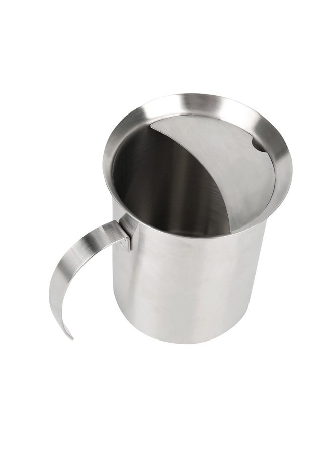 AL SANIDI Stainless steel milk pot, Coffee pot, Silver, capacity 800 ml  - Image 2