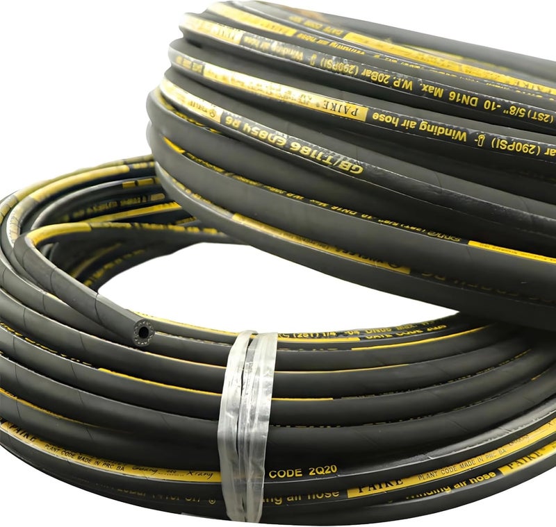 Sandblaster High-Pressure Rubber Hose, Abrasion-Resistant Cloth, 9.8 Ft Length, Oil-Resistant Design, 0.51 Inner Diameter - Image 1