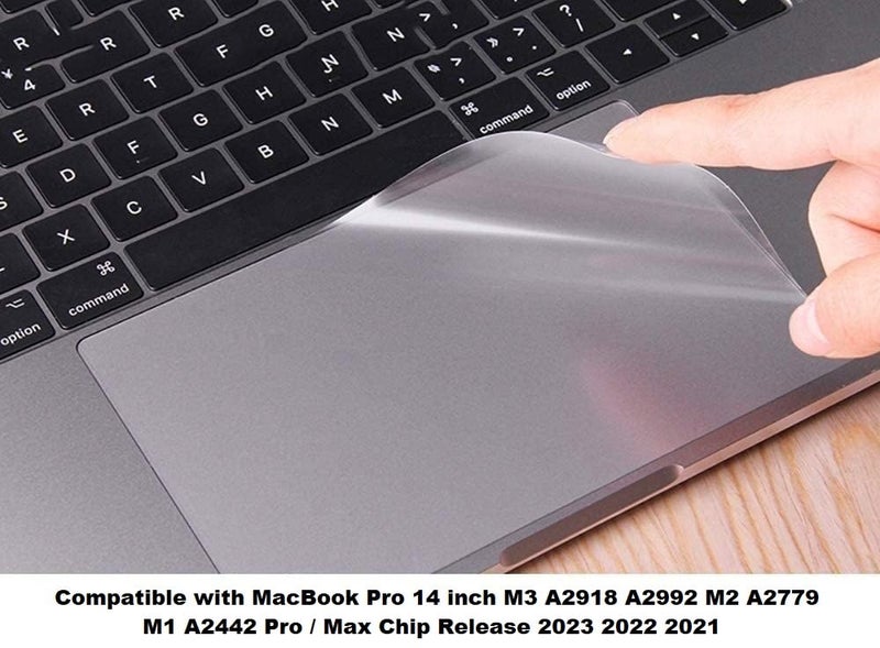 Midkart Smooth Trackpad Protector Compatible with MacBook Pro 14 Inch M5 M4 M3 M2 M1 Release 2026-2021 Model A3427 A3426 A3434 A3112 A3185 A3401 A2918 A2992 A2779 A2442 Bubble-Free Protector, Matte - Image 3