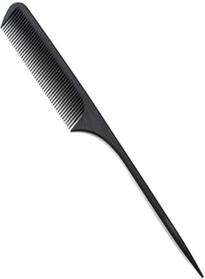 Hair Styling Comb- Duable Professional 9'' Black Salon Hairdressing Styling Tool Sharp Tail Combs And Heat Risistant Carbon Anti Static Comb for Men and Women
