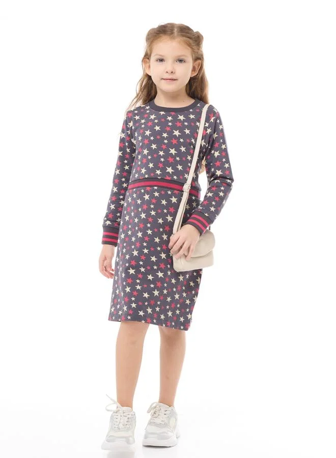 فكتور اند جين فستان كاجوال بطبعة نجوم