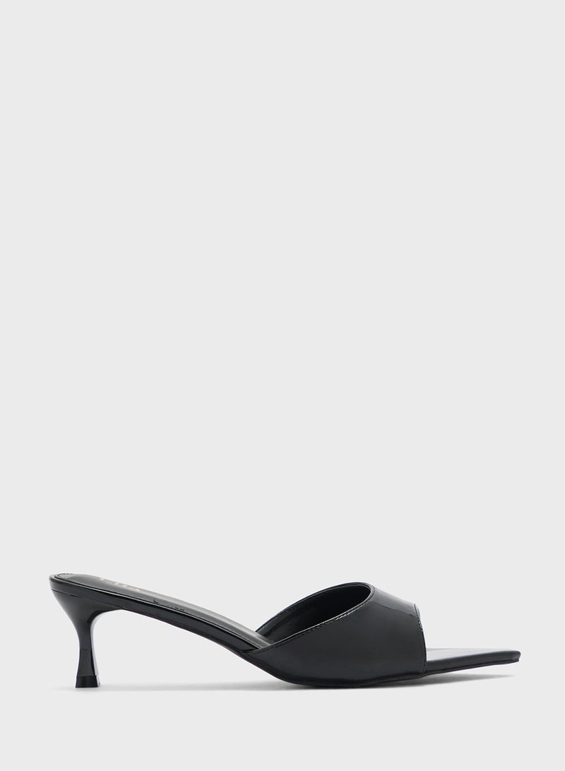 ELLA Pointed Toe Mule Heeled Sandal - Image 1